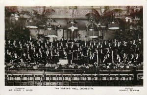 Postcard RPPC 1920s Music Queens Hall Orchestra Interior Occupational TP24-3039