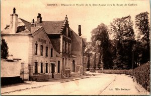 Guines Brasserie Et Moulin de La Bien-Assise Route De Caffiers France Postcard