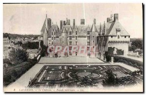 Postcard Old Chateau Langeais Facade Interieure