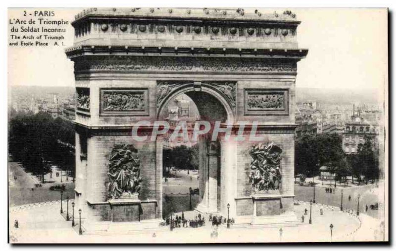 Paris - 8 - L & # Triumph 39Arc - Old Postcard