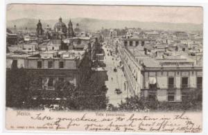 Panorama Mexico City 1904 postcard