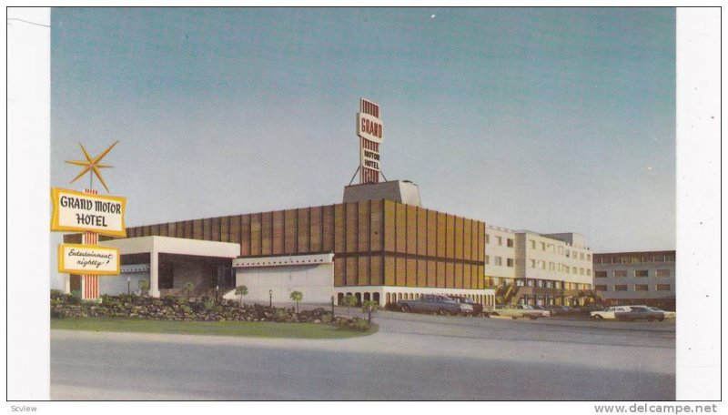 Exterior,  Grand Motor Hotel, Montreal, Quebec, Canada,  40-60s