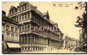 Postcard Old Ghent City Hall