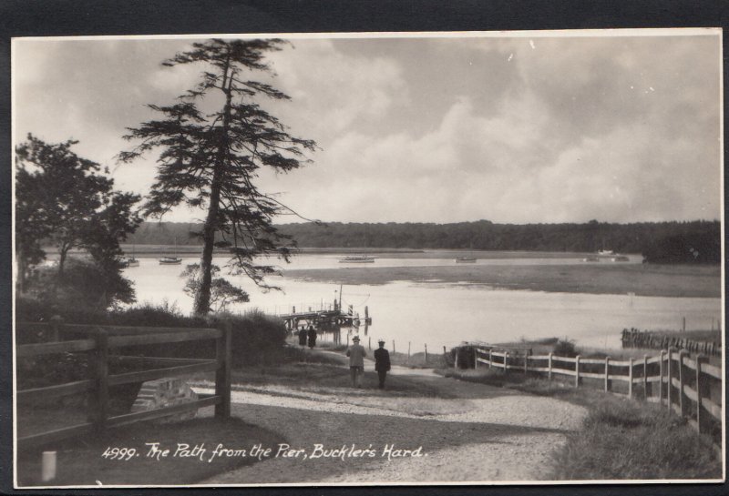 Hampshire Postcard - The Path From The Pier, Buckler's Hard A2664