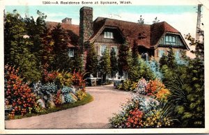 Washington Spokane A Residence Scene 1936