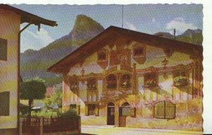 Germany Postcard - Oberammergau - Pilatushaus Und Kofel - Ref 16845A