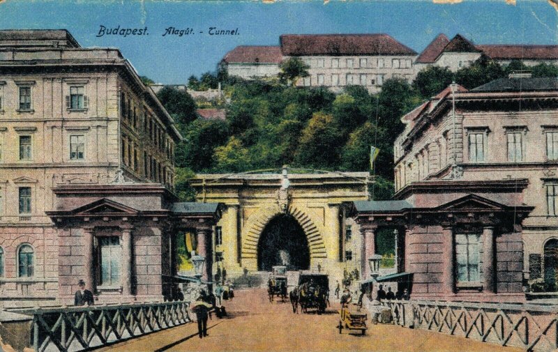 Hungary Budapest Alagút Tunnel Vintage Postcard 07.58