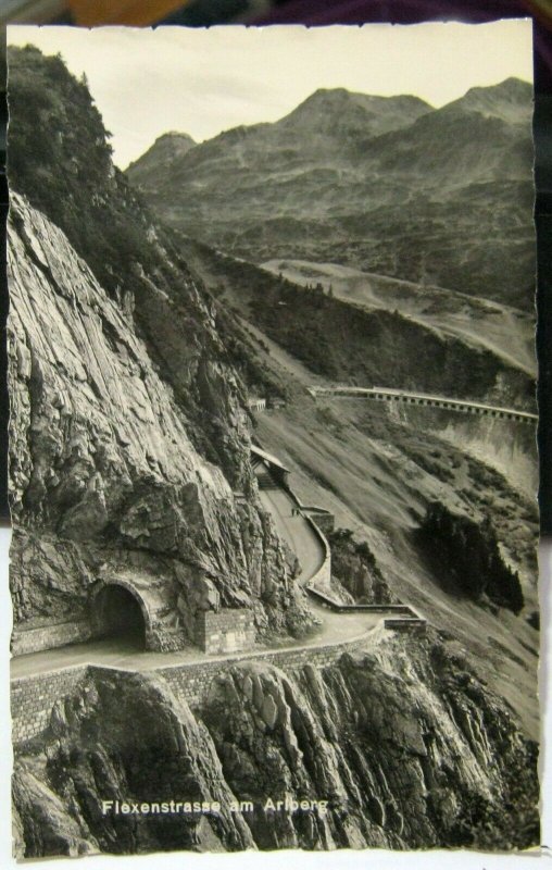 Austria Flexenstrasse am Arlberg RPPC - unposted