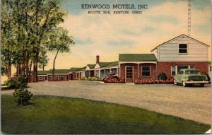 Linen Postcard Kenwood Motels Route 30-South in Kenton, Ohio