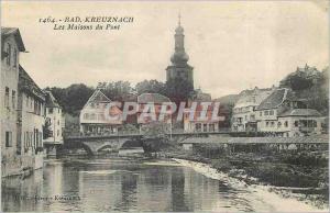 Old Postcard Bad Kreuznach Bridge Houses