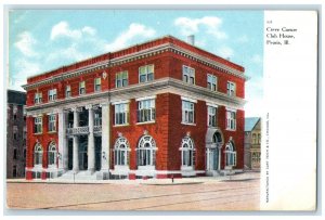 1908 Creve Coeure Club House Exterior Building Peoria Illinois Vintage Postcard