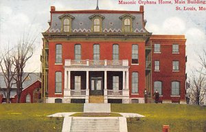 Masonic Orphan Home Saint Louis, Missouri USA Unused 