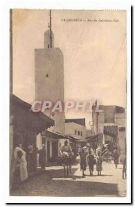 Morocco Casablanca Street Old Postcard Captain Ihler