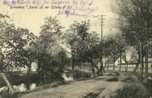 poland, GRAUDENZ GRUDZIĄDZ, Partie an der Trinke, Kanał Trynka (1910s) Postcard