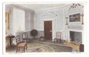 VA Mount Vernon West Parlor George Washingtons Home Vtg MVA 1920 Postcard
