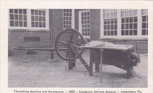 Threashing Machine And Horsepower 1800 Snodgrass Antique Museum Jamestown Pen...