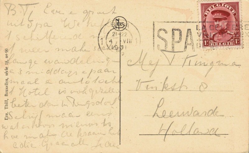 Belgium Spa Drag hunt vers le rendez-vous Jacht Hunting Posted 1931 03.32