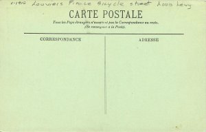 Louviers France bicycle Street Postcard Louis Levy C-1910 24-9288