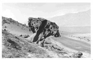 Mushroom Rock Death Valley California 1950s Real Photo Frasher postcard