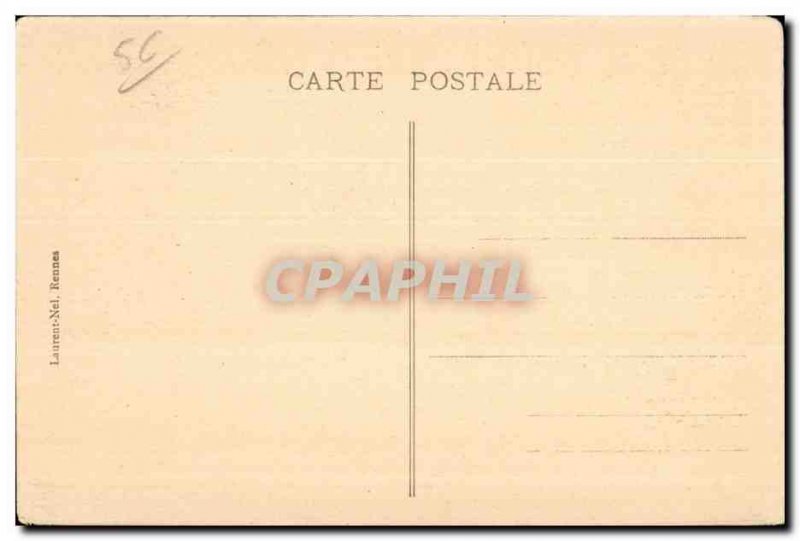 Old Postcard Carnac INterleur of The Church Voute