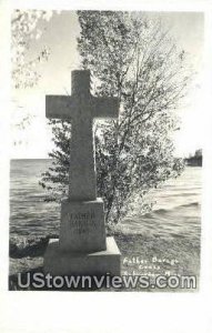 Real Photo - Father Baraga Cross in Schroedar, Minnesota