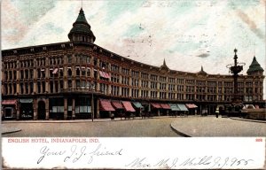 Postcard English Hotel in Indianapolis, Indiana