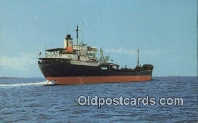 Ship Sailing Into The Gulf Of Mexico, Galveston, Texas, TX USA Steam Ship Unu...