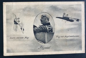 Mint Germany Picture Postcard PPC Pegoud Pilot somersault Air Maneuvers