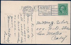 Happy Easter Children Flowers Rabbits used c1921