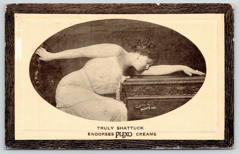 San Miguel CA Truly Shattuck Broadway NYC, Vaudeville Actress~Plexo Creams~c1912 