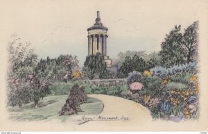 Burns Monument, AYR; 1930s, TUCK