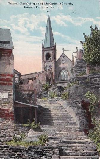 Natural Steps And Old Catholic Church Harpers Ferry West Virginia