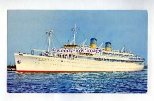 pf7138 - Greek Liner - Lakonia ,built 1952 ex Johan Van Oldenbarnevelt -postcard