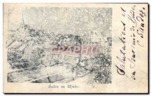 Old Postcard Baden im Ufinter Map 1899