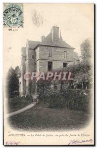 Postcard Old Courthouse view from the garden of & # 39Eveche Avranches