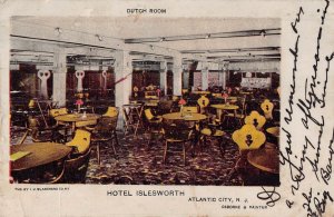 ATLANTIC CITY NJ~HOTEL ISLESWORTH-DUTCH ROOM~1905 BLANCHARD PUBL POSTCARD