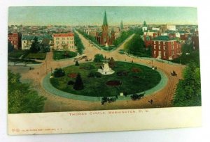 Vintage Postcard Thomas Circle Washington DC