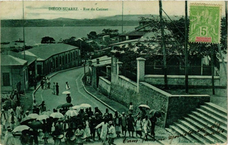 CPA AK Diego Suarez- Rue du Catinat MADAGASCAR (830021)