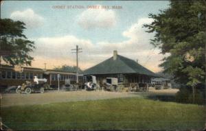 Onset Bay Cape Cod MA RR Train Station c1910 Postcard