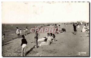 Old Postcard Ouistreham Riva Bella Beach