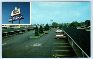 GREEN BAY, Wisconsin WI ~ Roadside BAY MOTEL ca 1980s Family Restaurant Postcard