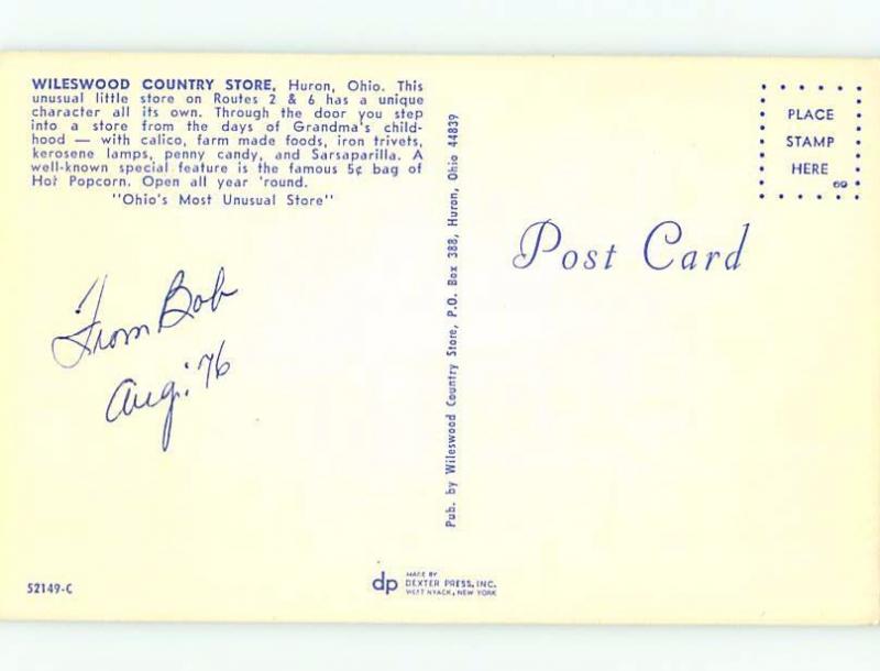 Pre-1980 RETAIL STORE SCENE Huron Ohio OH hp1264