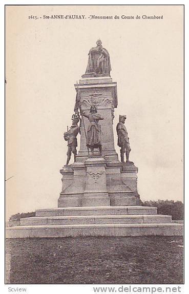 Monument Du Comte De Chambord, Sainte-Anne-d'Auray (Morbihan), France, 1900-1...