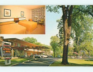 Unused Pre-1980 OLD CARS & PENN-WELLS MOTEL Wellsboro Pennsylvania PA u6976@