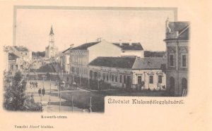 Kiskunfelegrhazdrol Hungary Street Scene Birds Eye View Postcard AA110626