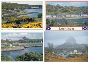 Lochinver 4x Sutherland Scottish Postcard s