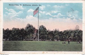 ATLANTA, Georgia, PU-1923; Headquarters, Ft. McPherson