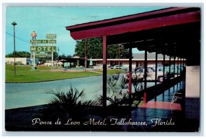 c1963 Exterior Ponce De Leon Motel Tallahassee Florida Vintage Antique Postcard 