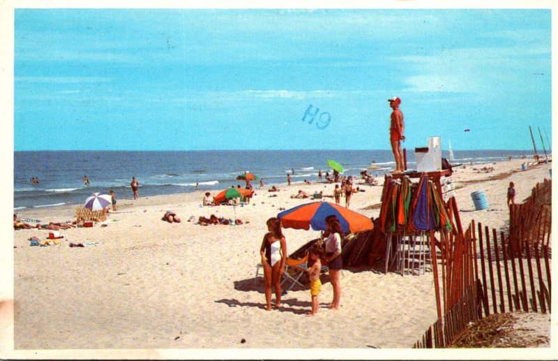 Virginia Virginia Beach Sunbathers Along The Beach 1982