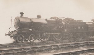 LMS 2P Class 4-4-0 No 700 Fowler Antique Train Real Photo Postcard